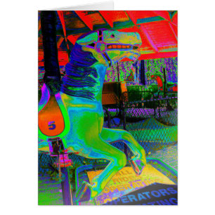 [Cavalo Carrossel] Colorida - Qualquer Cartão Ocas