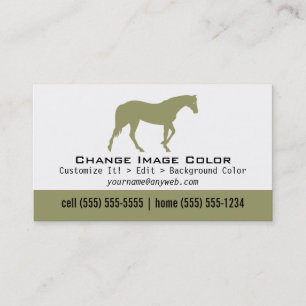 Cavalo - cartão de assunto pessoal