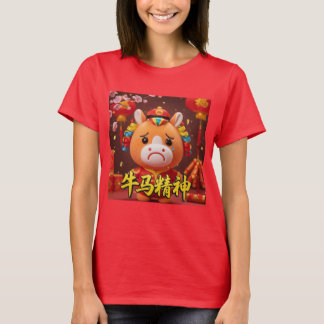 Cavalo Chorando: Camiseta do Ano Novo Lunar