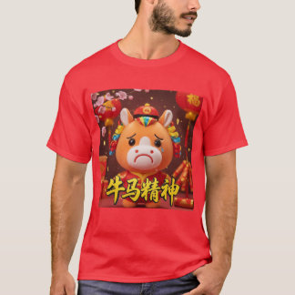Cavalo Chorando: Camiseta do Ano Novo Lunar