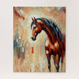 Cavalo Colorido - Quebra-cabeça de Peça 500