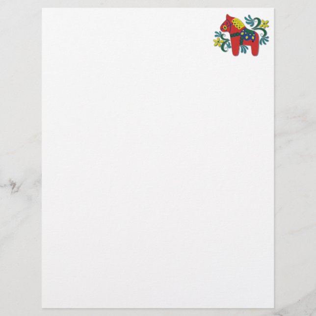 Cavalo Dala Sueco Colorido (Frente)