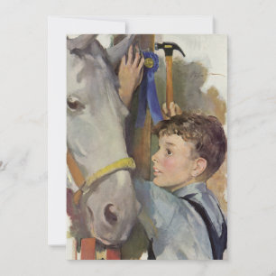 Cavalo de Corrida Vintage, Vencedor da Fita Azul c