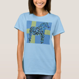 Cavalo de Dala e cópia sueco do t-shirt da