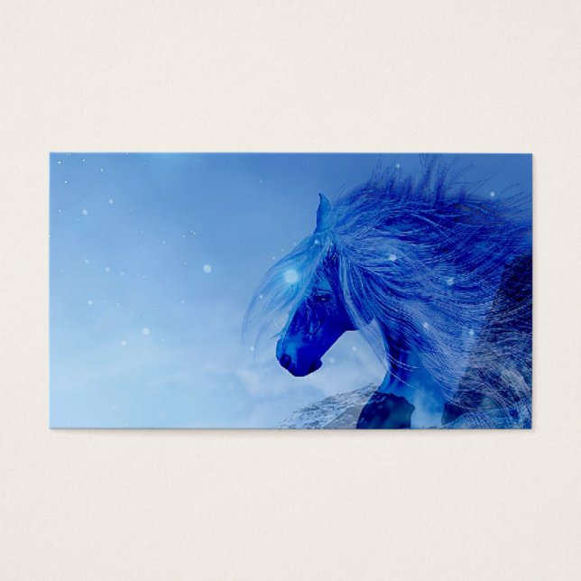 Cavalo de fantasia azul (Frente)