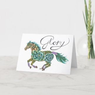 Cavalo de Glória de Cartões Dobrados por Sherry Ja