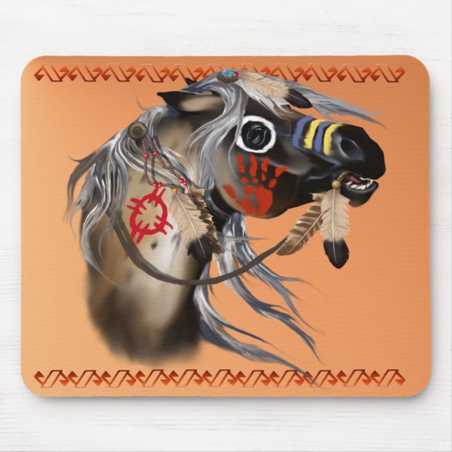 Cavalo de guerra Mousepad (Frente)
