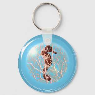 Cavalo De Mar Num Chaveiro De Bolha