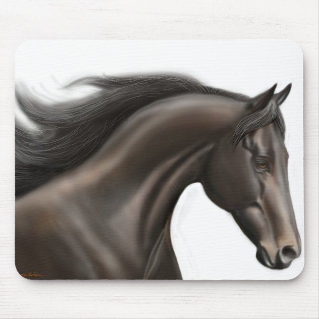 Cavalo de raça Mousepad do puro-sangue (Frente)
