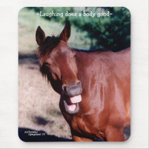 Cavalo de riso Mousepad de Standardbred
