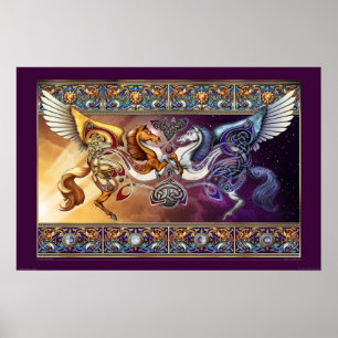 Cavalo de Sun, poster do cavalo da lua (30x20")