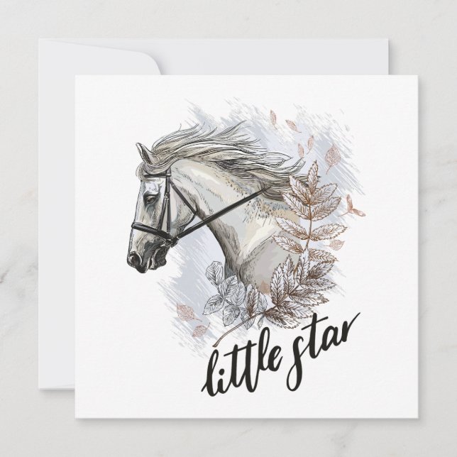 Cavalo de tração manual com travesseiro decorativo (Frente)