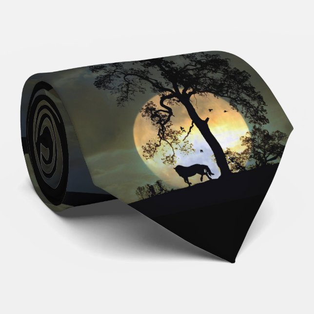 Cavalo Divertido e Gravata de Lua (Rolled)