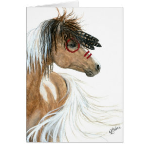 Cavalo do Pinto pelo cartão de nota do cumpriment