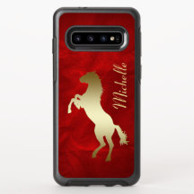 Cavalo Dourado Vermelho Personalizado