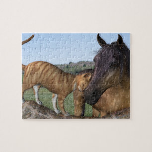 Cavalo e Quebra-cabeça de Gato - Ame o seu Neigh P