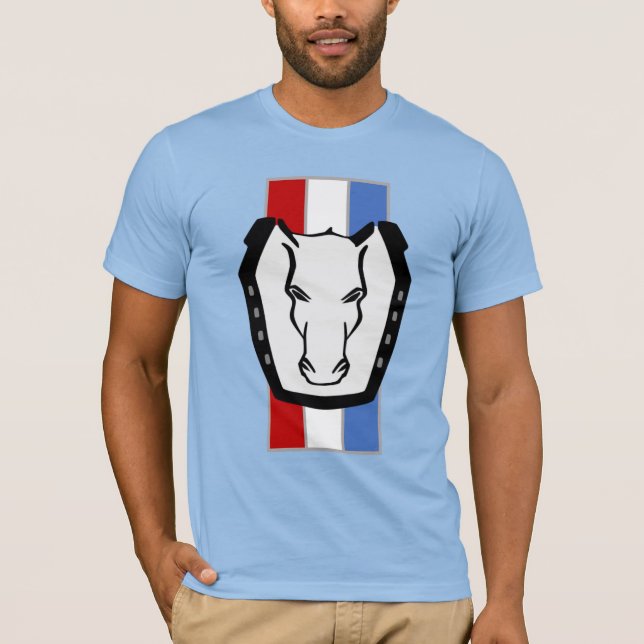 Cavalo Escuro - Camisa T Inspirada Por Mustang (Frente)