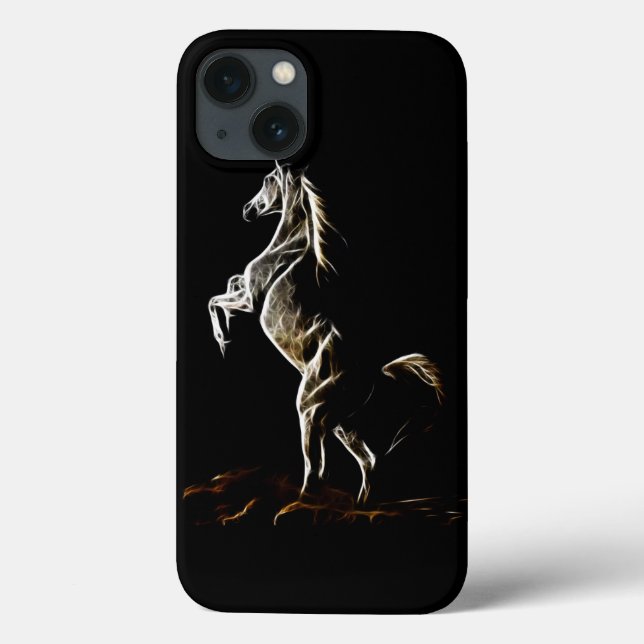 Cavalo Fractal Branco (Verso)