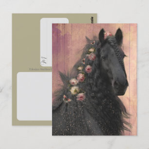 Cavalo Frísio - Cartão Postal
