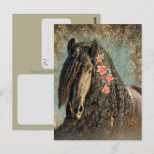 Cavalo Frísio - Cartão Postal