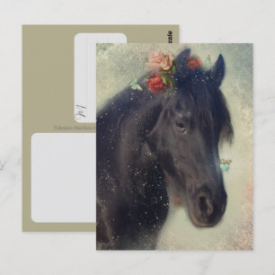 Cavalo Frísio - Cartão Postal