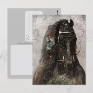Cavalo Frísio - Cartão Postal