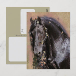 Cavalo Frísio - Cartão Postal