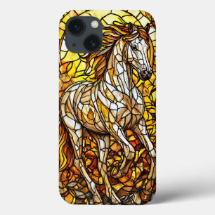 Cavalo Lindo Arte em Vidro Colorido Amante de Cava