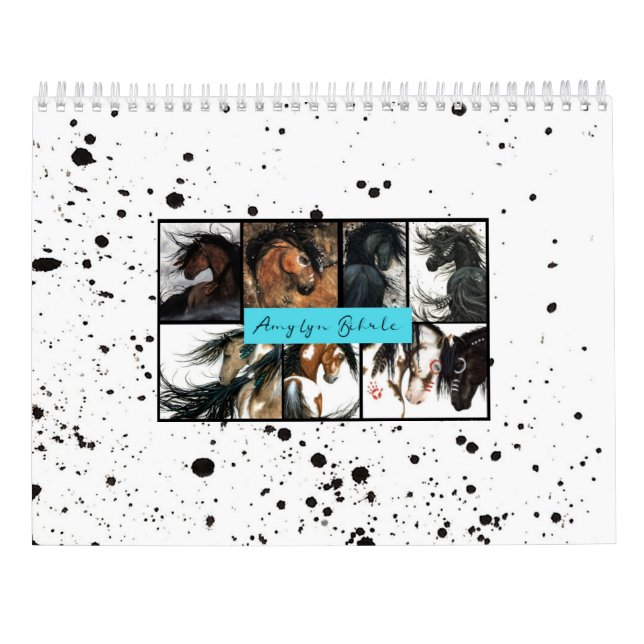 Cavalo Majestoso Por Calendário De Bihrle (Verso)