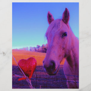 Cavalo Marrom e Coração Vermelho