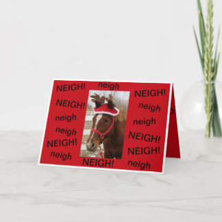 Cavalo num Cartão de Natal