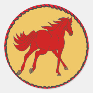 Cavalo ocidental da etiqueta