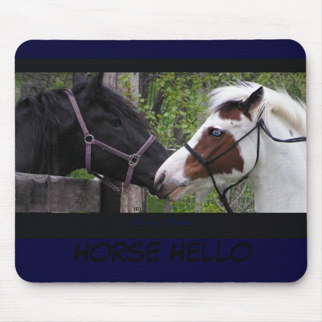 Cavalo olá! Mousepad (Frente)