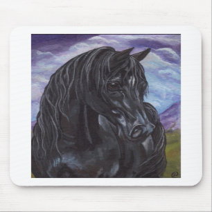 CAVALO PRETO Mousepad do GARANHÃO