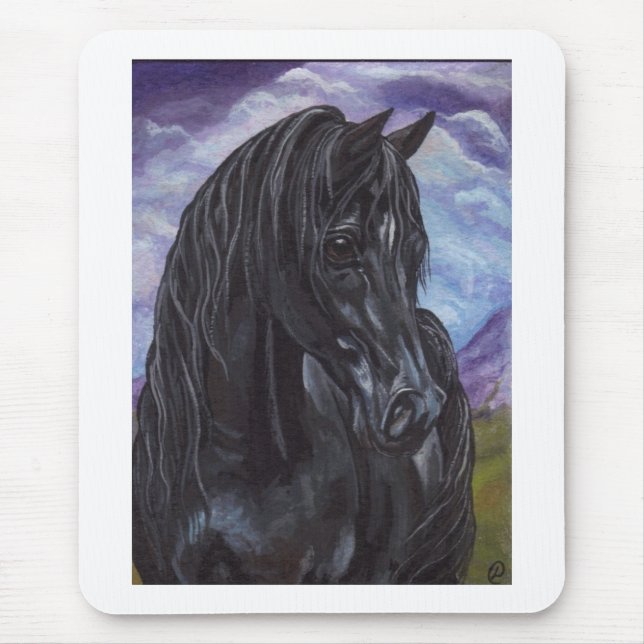 CAVALO PRETO Mousepad do GARANHÃO (Frente)