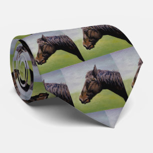 Cavalo Quarto de Milha Bonito Gravata Pescoço Bail