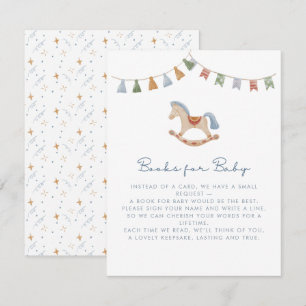 Cavalo Rochado de Aquarela, Livros para Cartão Beb