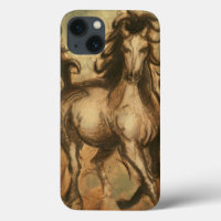 Cavalo selvagem e cores quentes