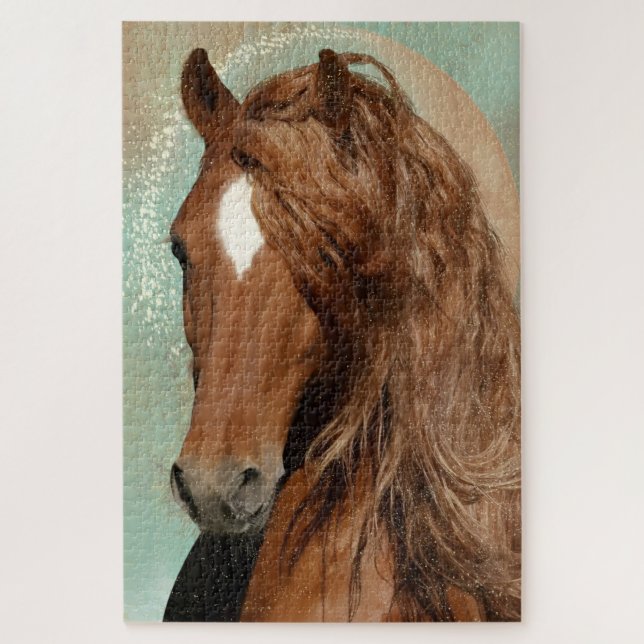 Cavalo Vermelho - Quebra-cabeça (Vertical)