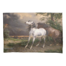 Cavalos Assustados pela Tempestade (por Carle Vern