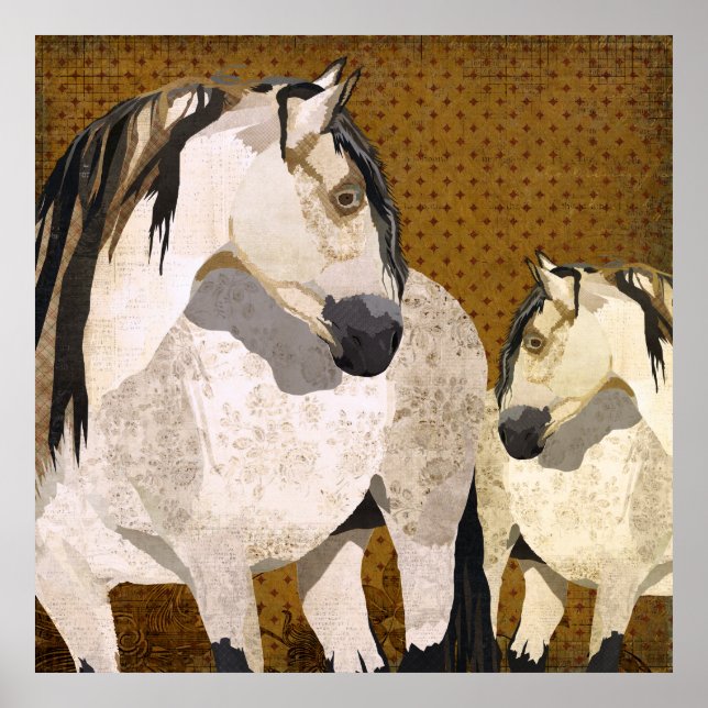 Cavalos brancos - Poster (Frente)