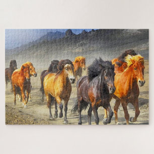 Cavalos Correntes Quebra-cabeça