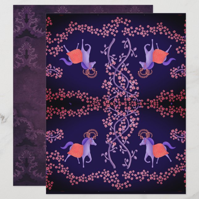 Cavalos das Víbias Medievais (Frente/Verso)