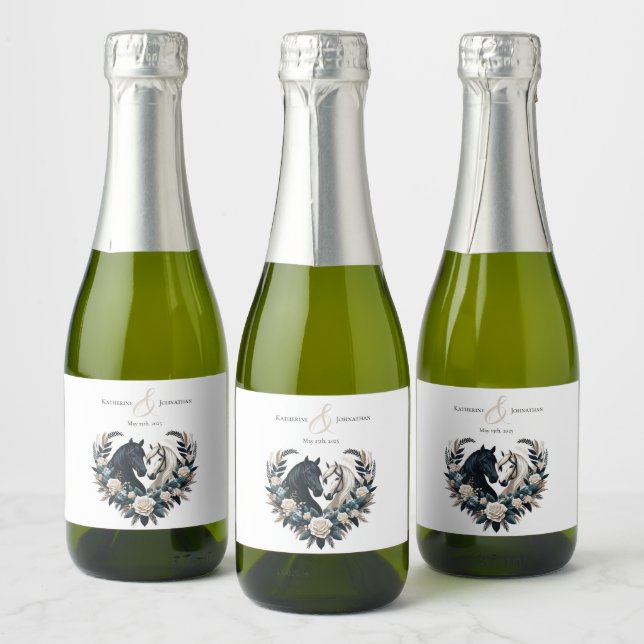 Cavalos de Casamento no Amor (Garrafas)