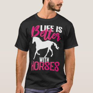 Cavalos de cavalo dizendo equitação, camisa de cav