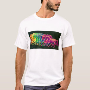 Cavalos do t-shirt diferente do prêmio dos miúdo