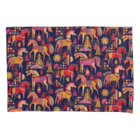 Cavalos escandinavos: Design decorativa sem costur