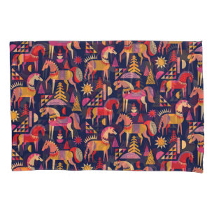 Cavalos escandinavos: Design decorativa sem costur