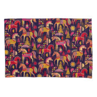 Cavalos escandinavos: Design decorativa sem costur