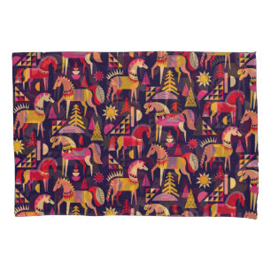 Cavalos escandinavos: Design decorativa sem costur